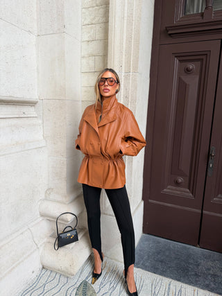 Gabriela real lambskin leather jacket- Pre order