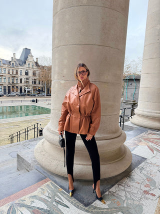 Gabriela real lambskin leather jacket- Pre order