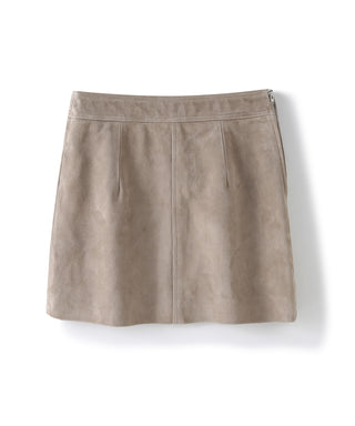 Milan real suede leather skirt- Pre order
