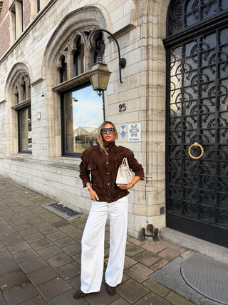 Raphaéla real suede leather jacket