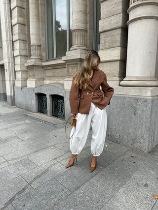 Chérie knitted leather jacket-Pre order