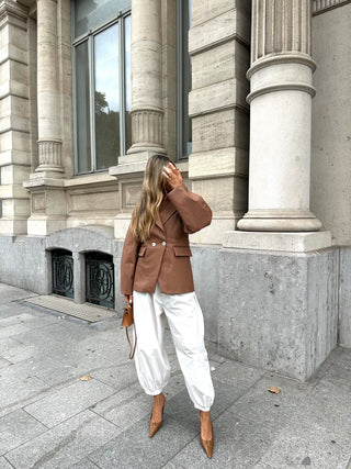 Chérie knitted leather jacket-Pre order